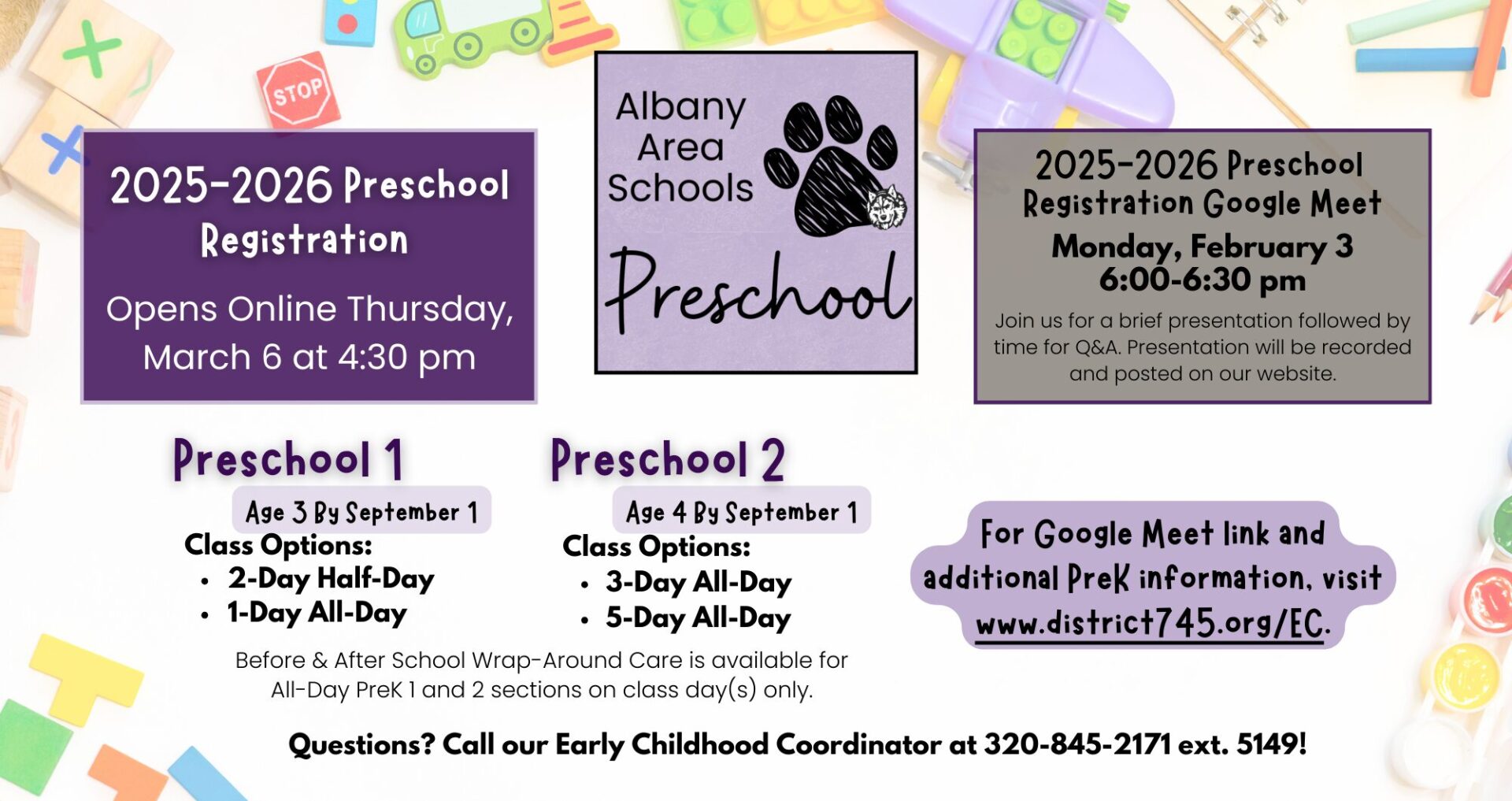 Early Childhood Education Albany Area Schools